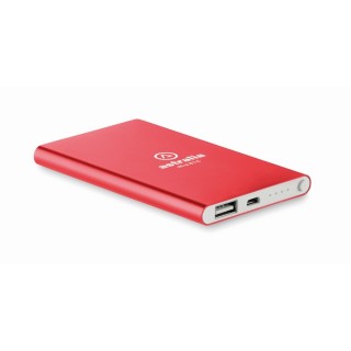 Power bank plano publicitario en aluminio 4000 mAh